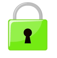 常時SSL化 https化を達成した後にあたえられる勲章 緑色の鍵マークの画像 写真