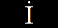 トルコ語独特の母音文字「イ」の白文字 の画像