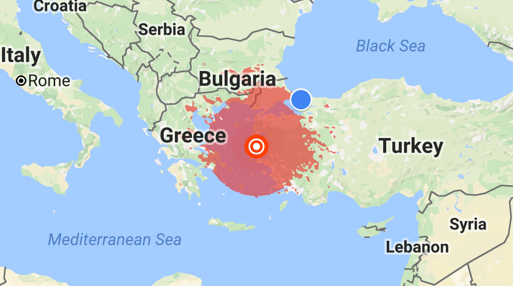 トルコ 地震 2017年6月12日15時28分 マグニチュード 6.3